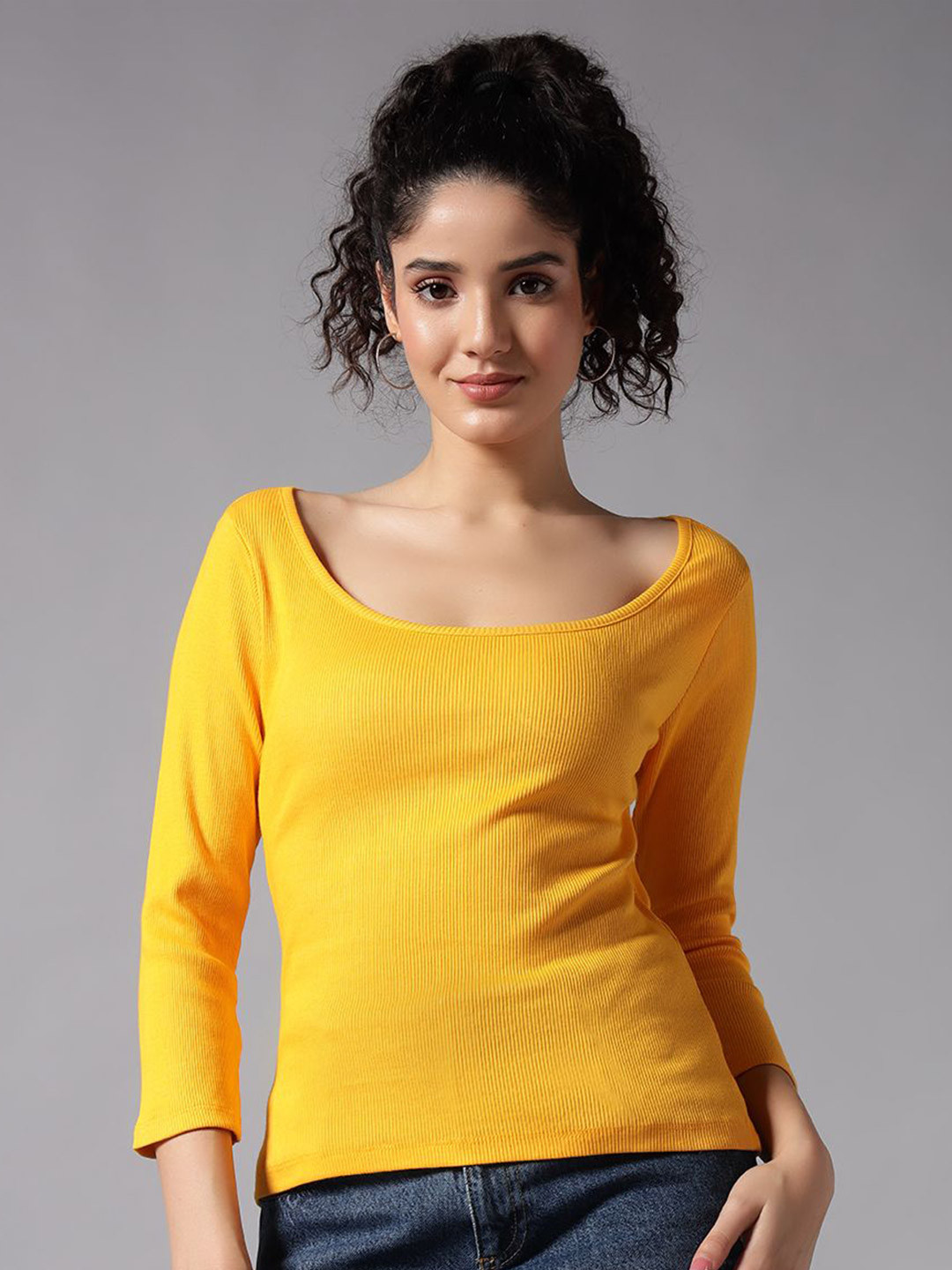 GUTI Cotton three-quarter Top