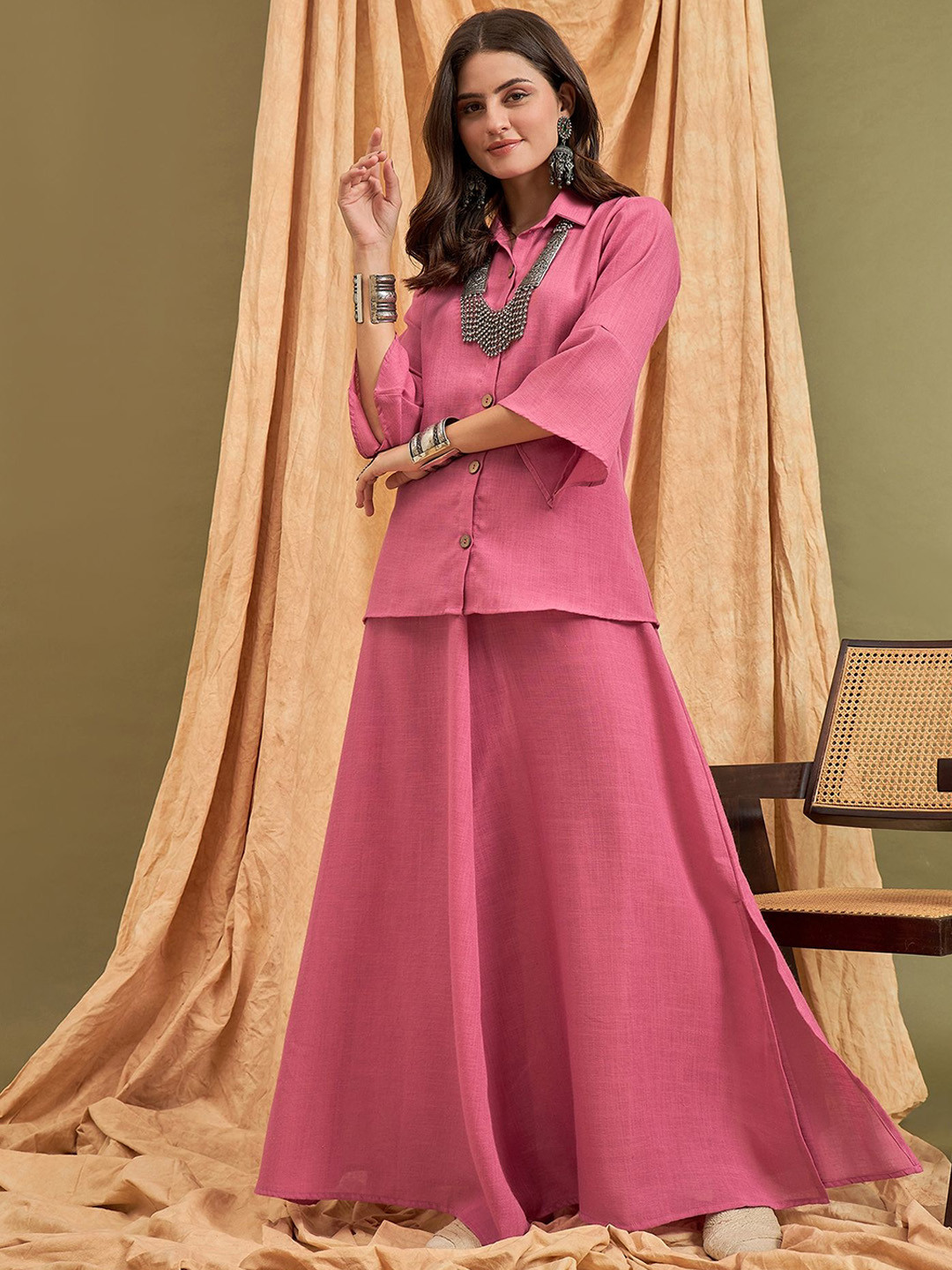 InWeave Linen Shirt With Skirt