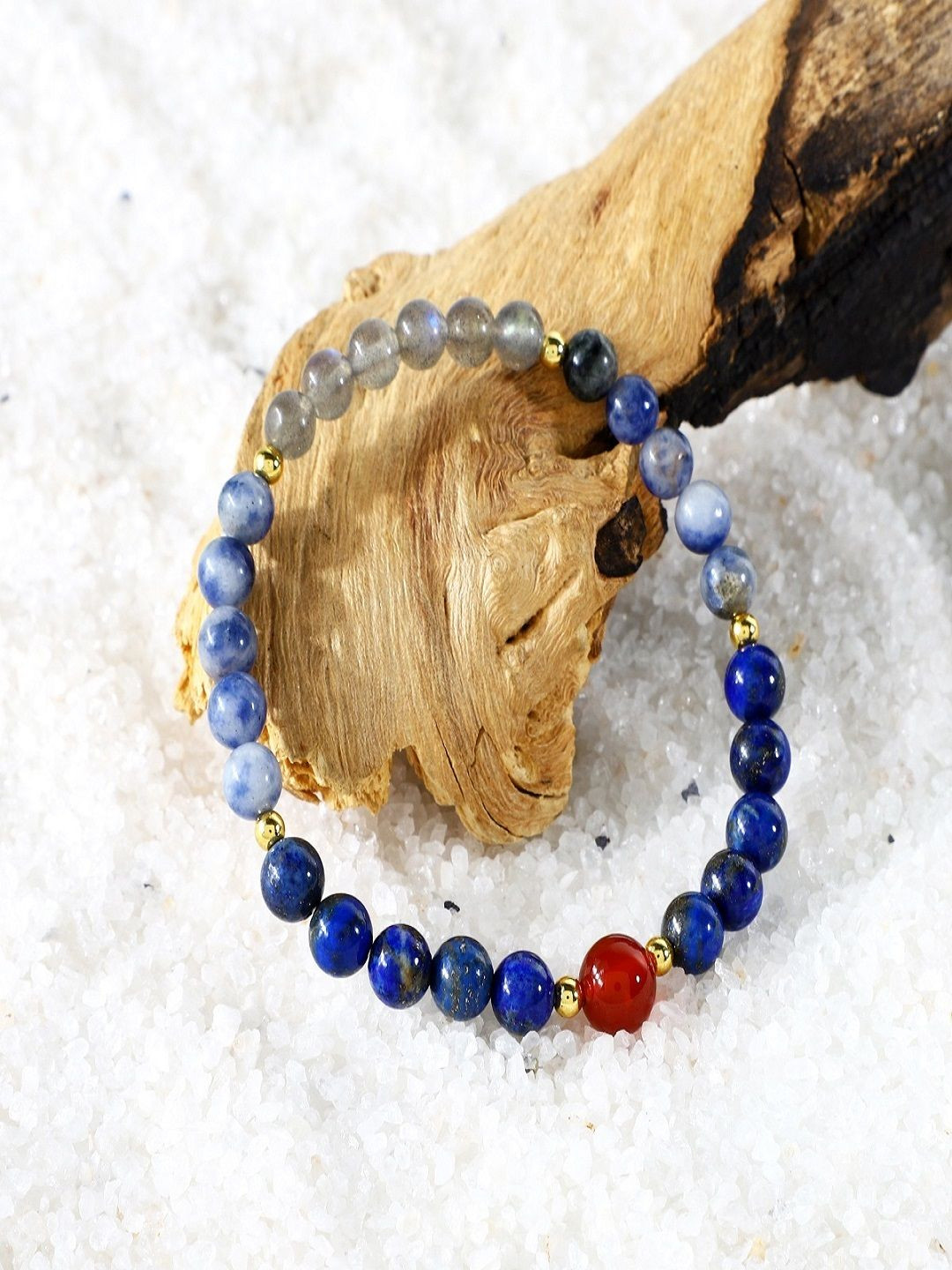 Nirvana Lapis Lazuli Beaded Elasticated Bracelet