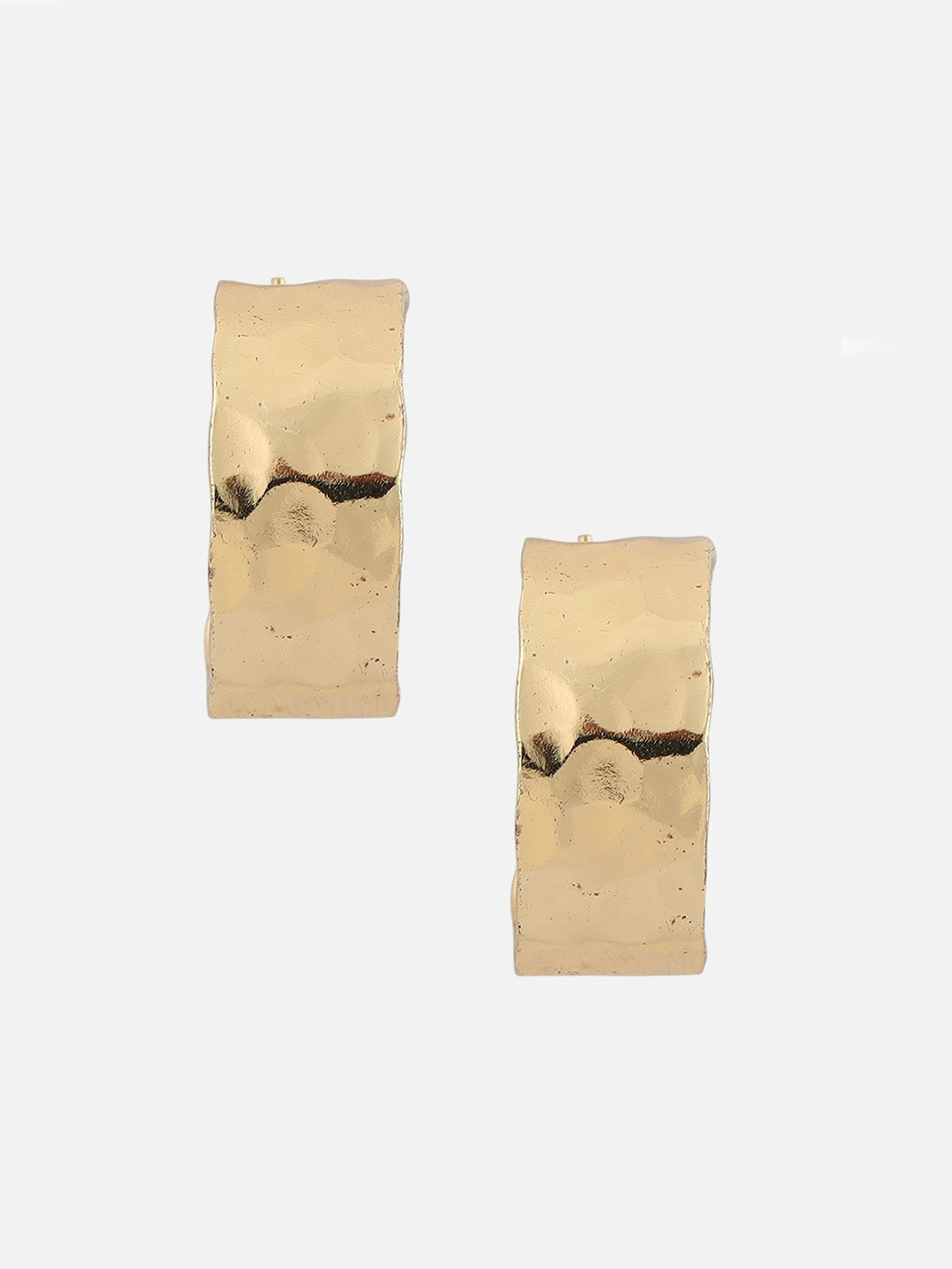 Beatnik Gold-Plated Circular Hoop Earrings