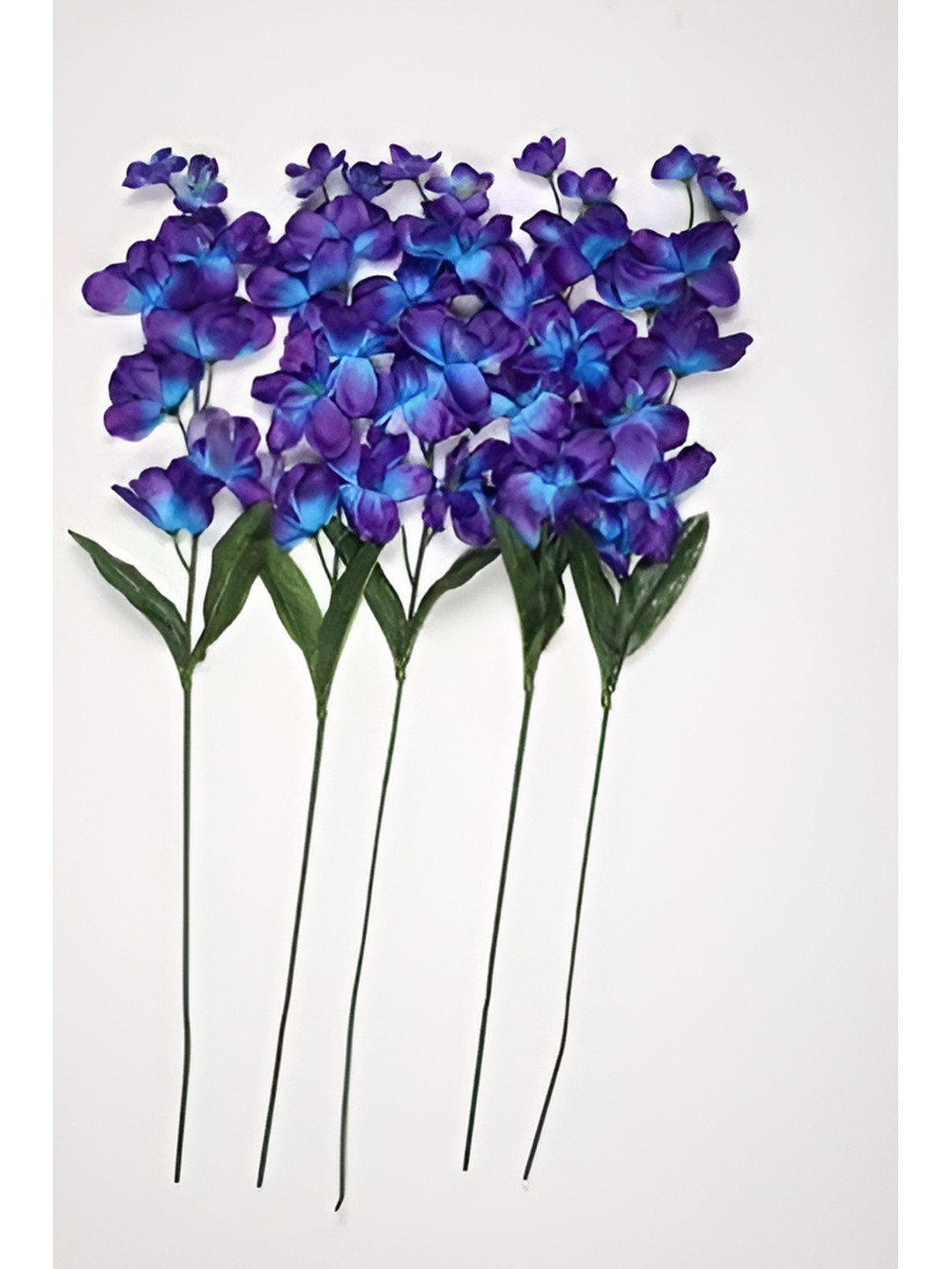 Nutts Blue 10 Pieces Orchid Artificial Flowers