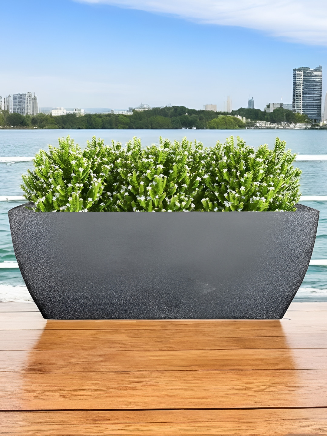 Go Hooked Decorative Planter & Indoor Outdoor  Flower Pot Recta Curve 36