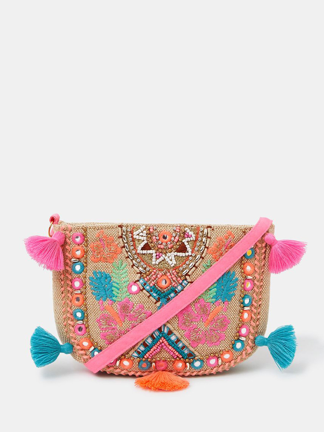 Accessorize Girls Embroidered Sling Bag