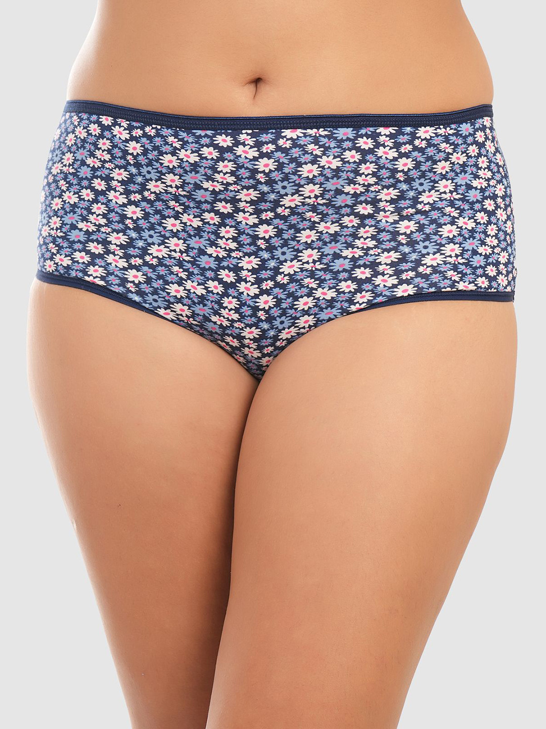 DressBerry Pack of 2 Women Assorted Floral Printed Mid-Rise Hipster Briefs