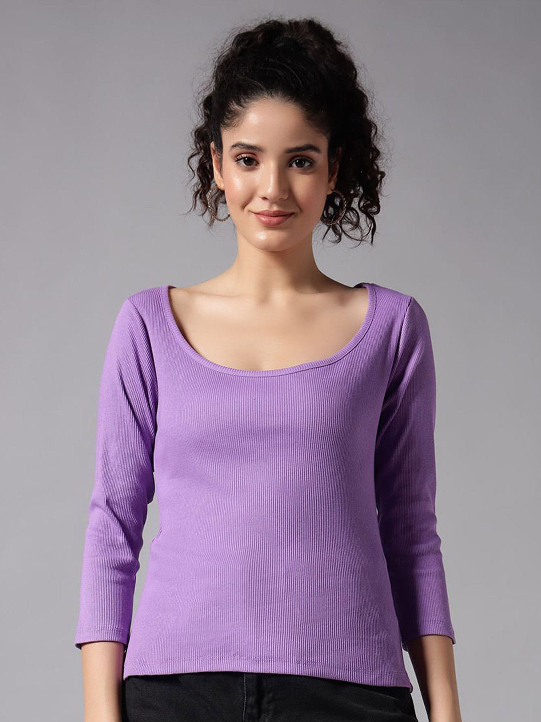 GUTI Cotton three-quarter Top