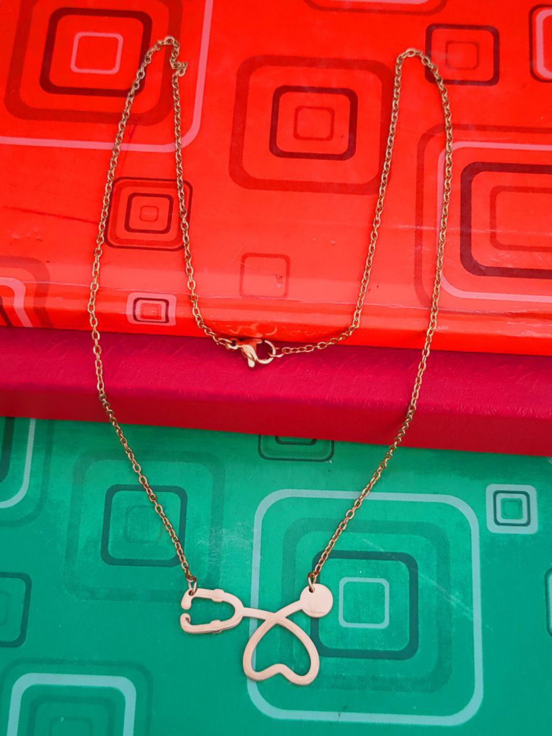 M Men Style Gold-Plated Necklace