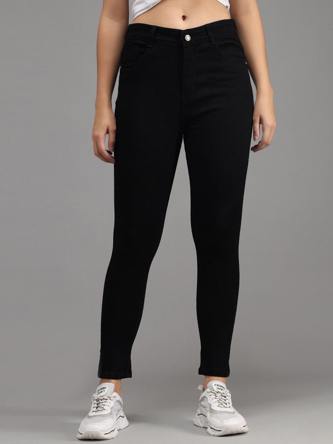 AKACY Women Slim Fit High-Rise Stretchable Jeans