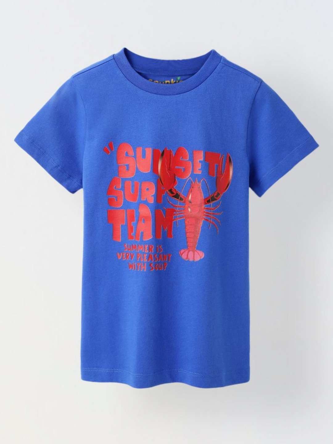 SPUNKIES Boys Graphic Printed Round Neck Cotton T-shirt