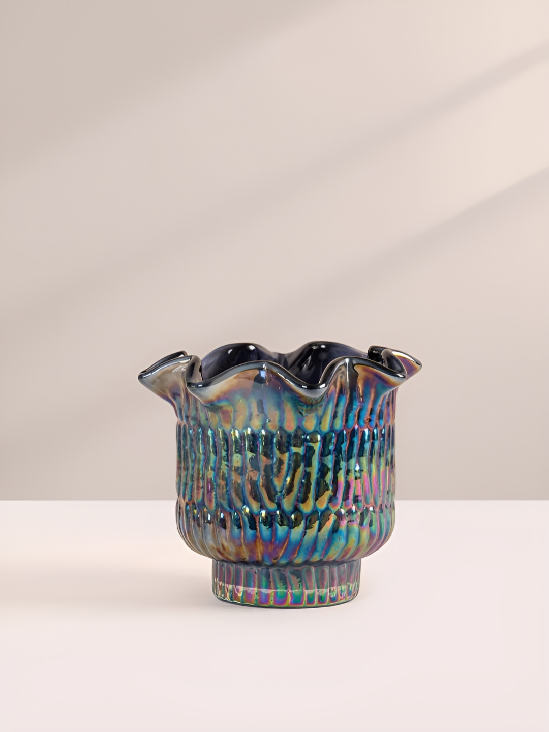 DOFT CANDLES Black & Blue Scented Cut Votive Jar Candle