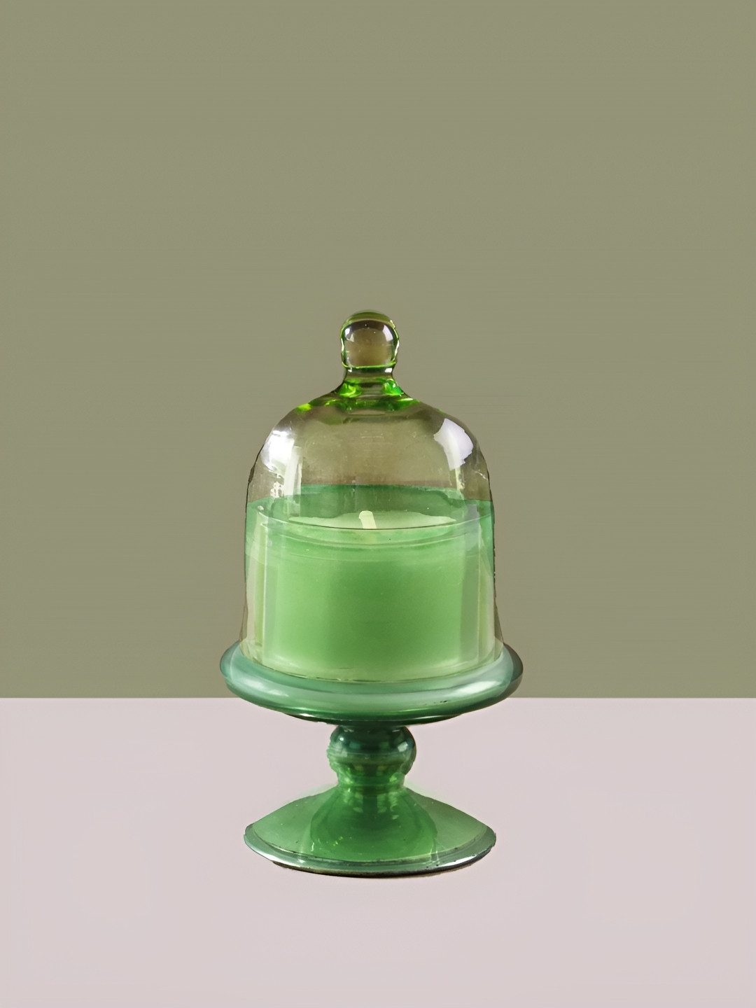 DOFT CANDLES Herbal Haven Small Sundance Aura 2 Wick Solid Geometric Regular Jar Candles