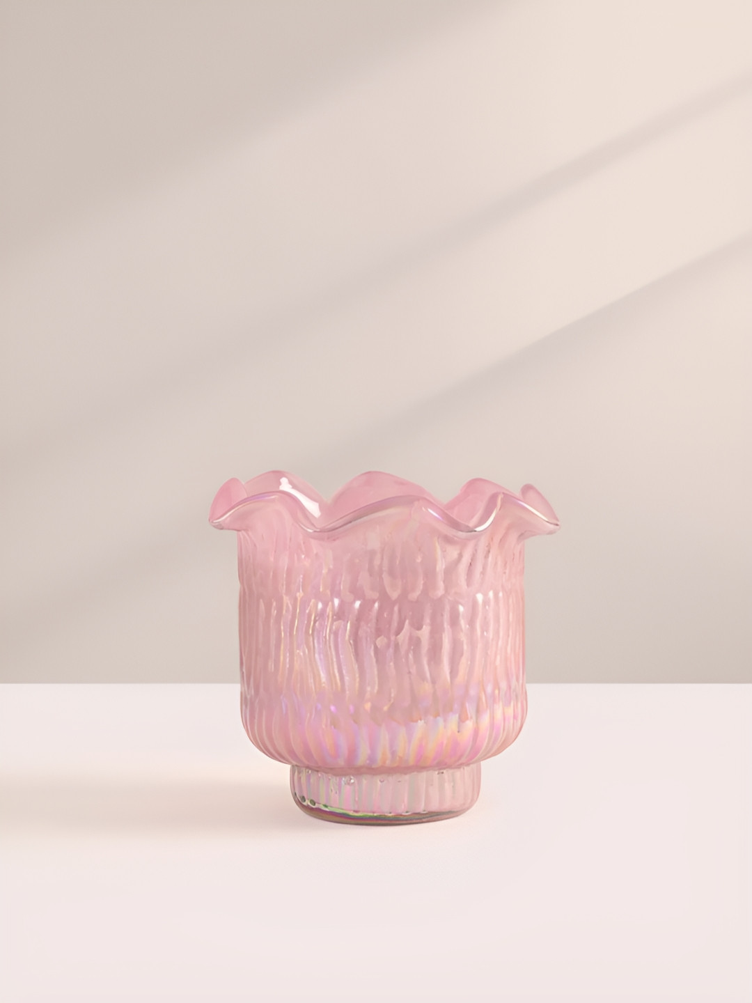 DOFT CANDLES Flower-Cut 1 Wick Lavender Breeze Striped Geometric Regular Jar Candles