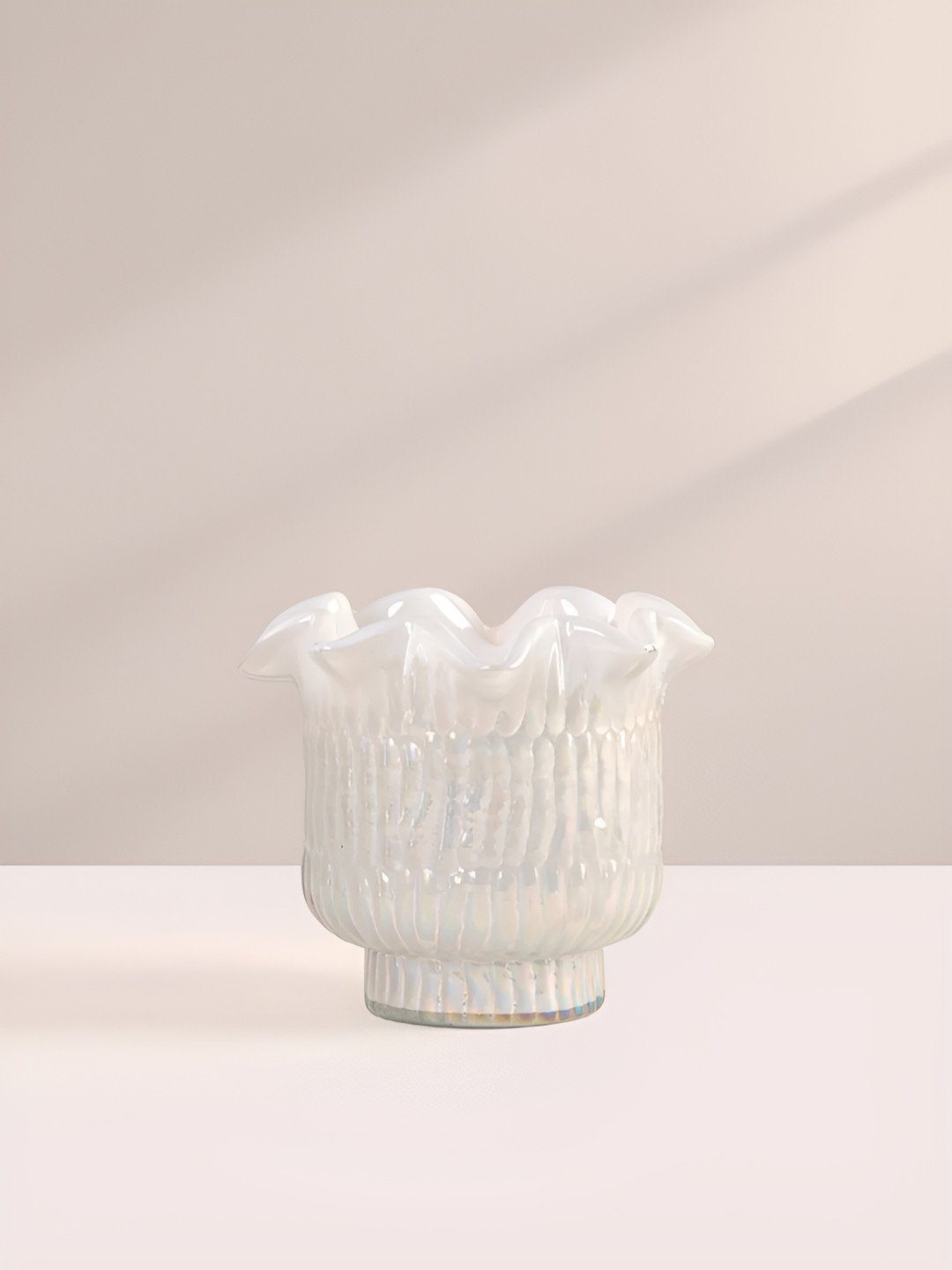 DOFT CANDLES Flower-Cut Scented 1 Wick Night Jasmine Striped Geometric Regular Jar Candles