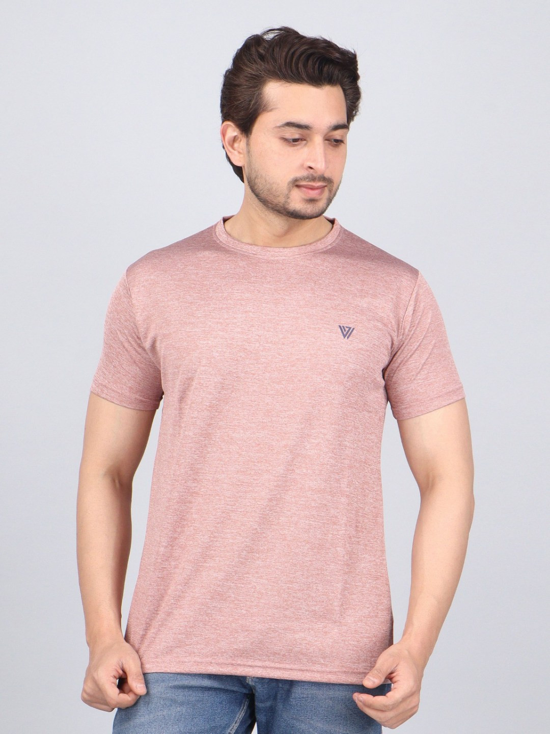 WILD ELEPHANT Men Solid Round Neck T-shirt