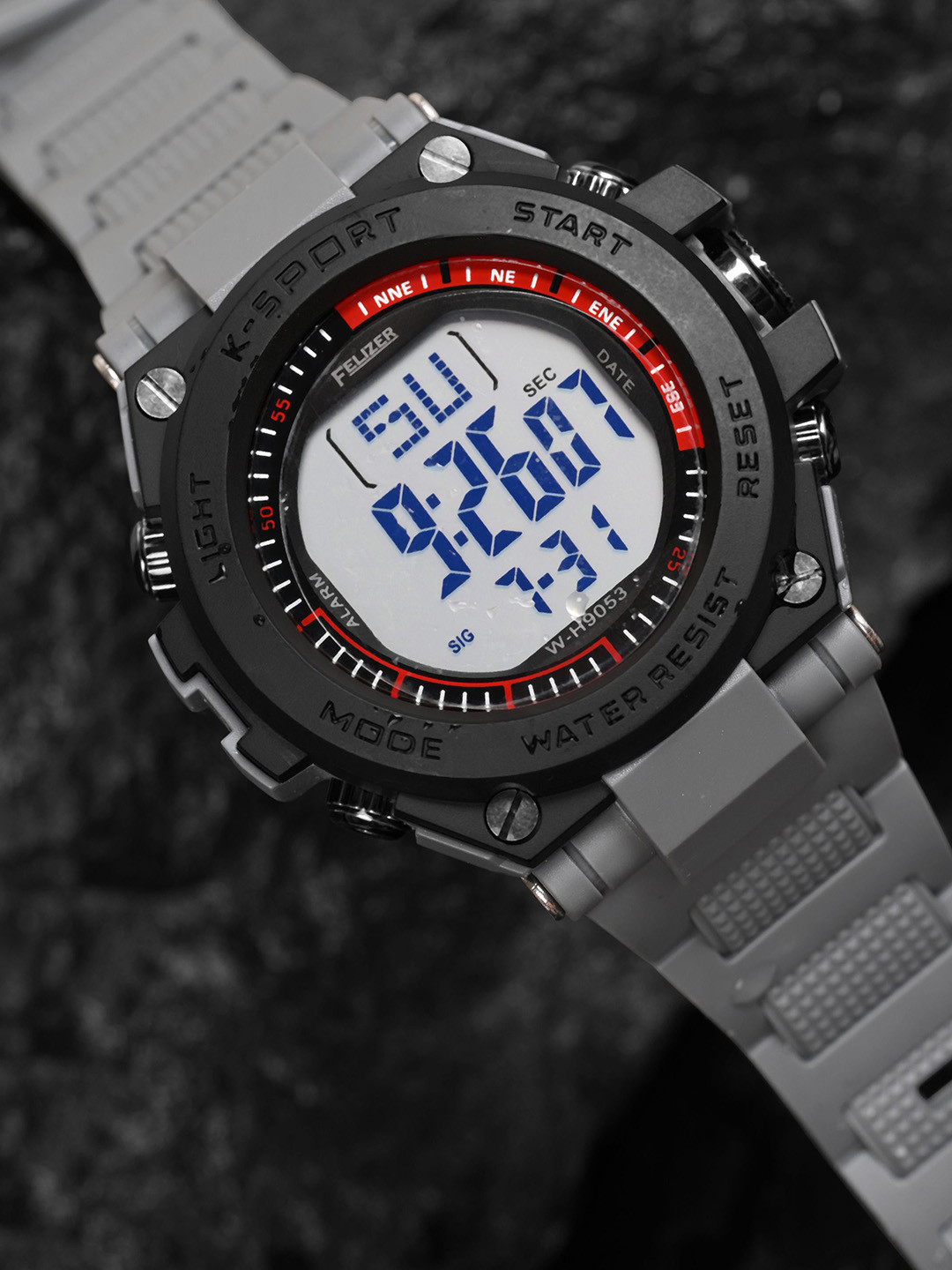 FELIZER Men Dial & Straps Digital Multi Function Watch LSKA-9053-Grey