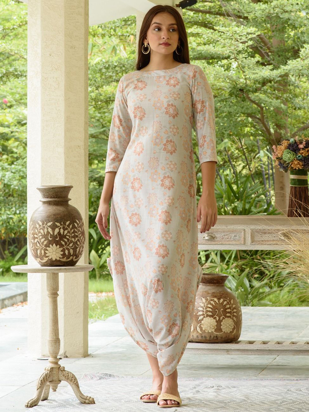 Pasha WomenTea Green Dhoti Jumpsuit