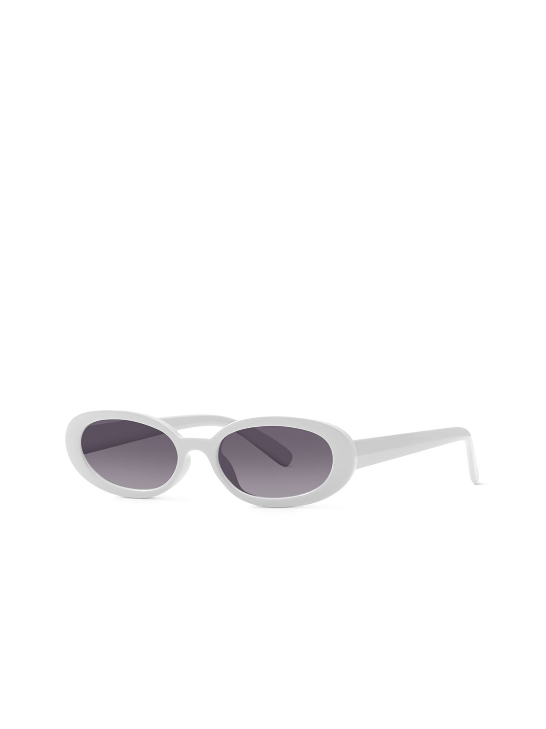 Woggles Unisex  White Oval Polarized Lens  Sunglasses