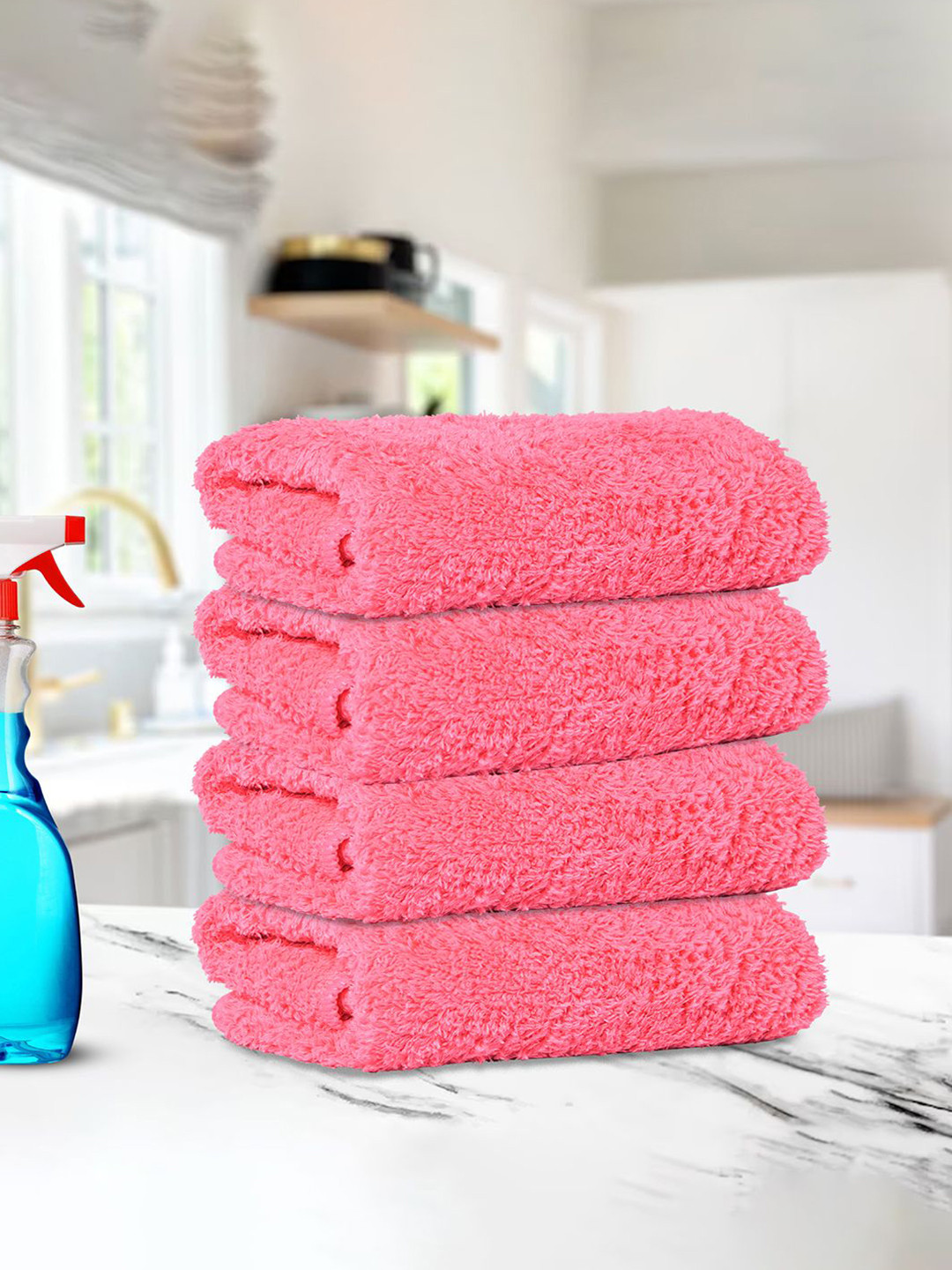 Kuber Industries Unisex Pink Cleaning Cloth