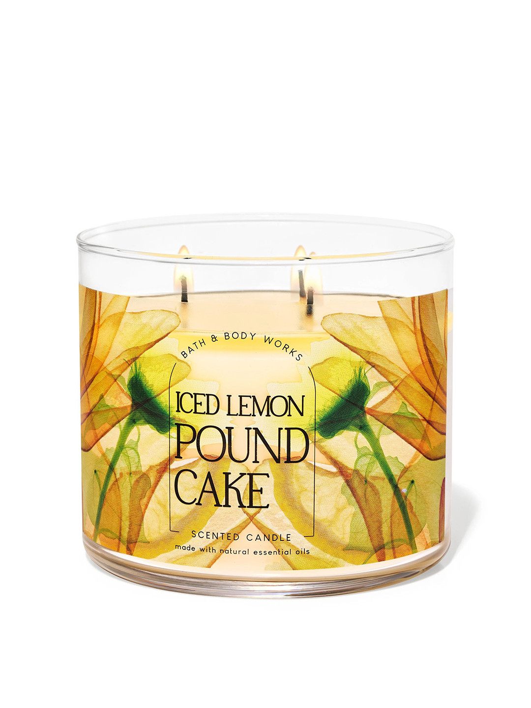 Bath & Body Works Iced Lemon Pound Cake 3-Wick Candle - 411g