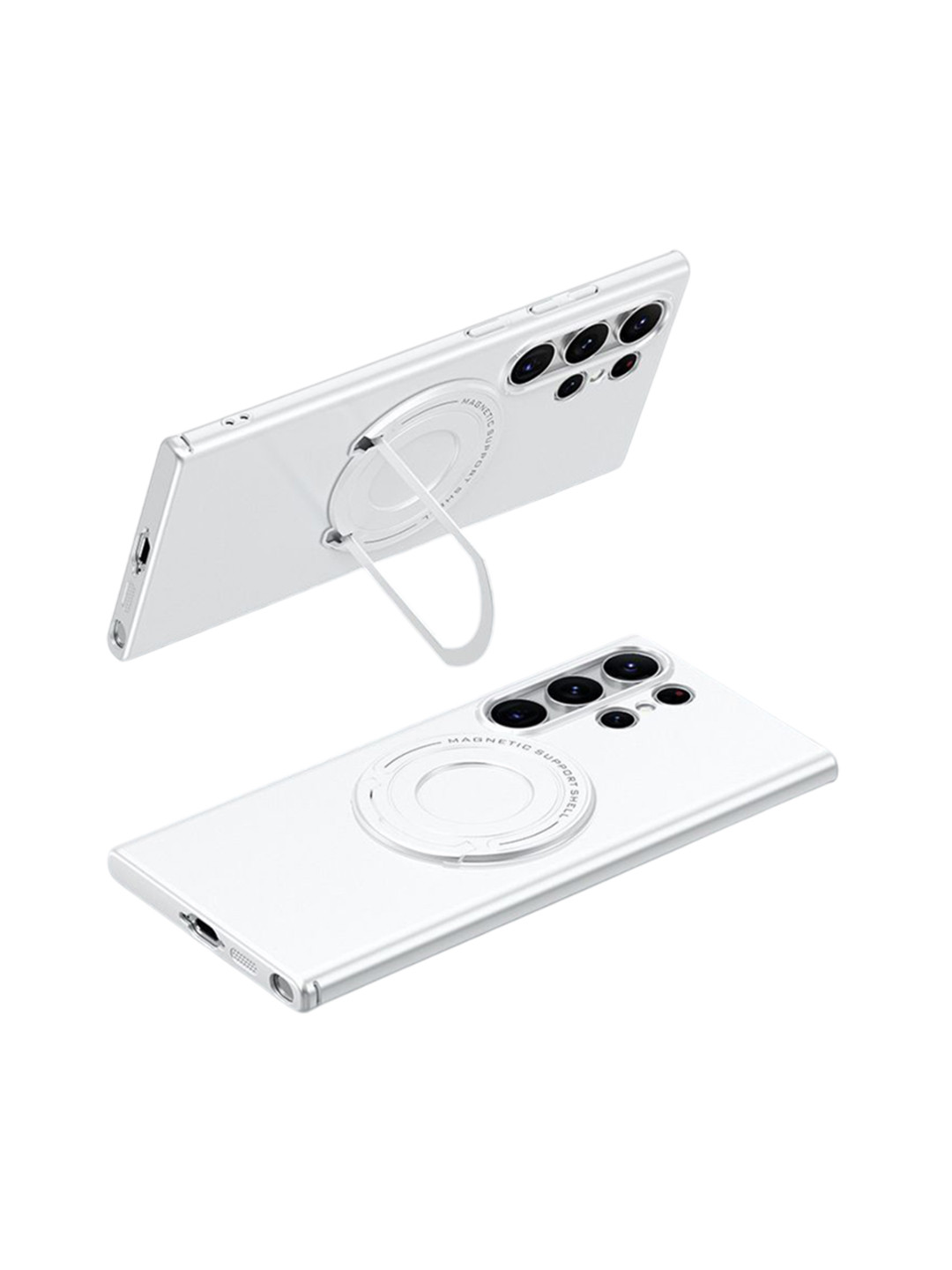 Luxury Kase Solid Samsung Galaxy S23 Ultra 5G Premium Magnetic Support Shell Back Case