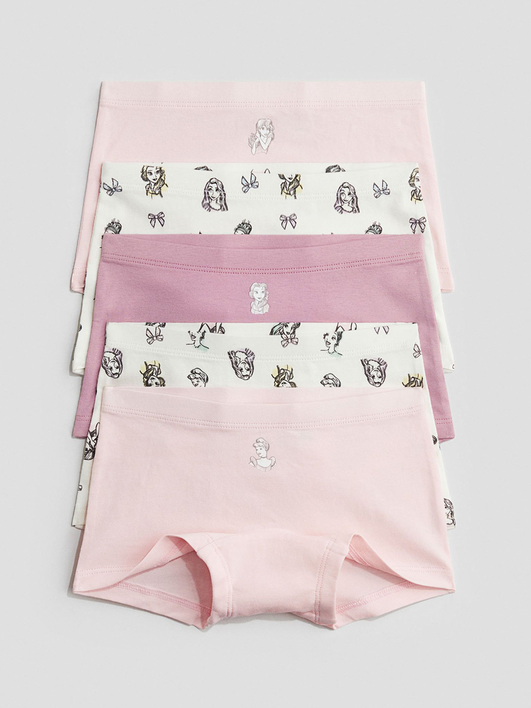 H&M Girls 5-Pack Cotton Boxer Briefs