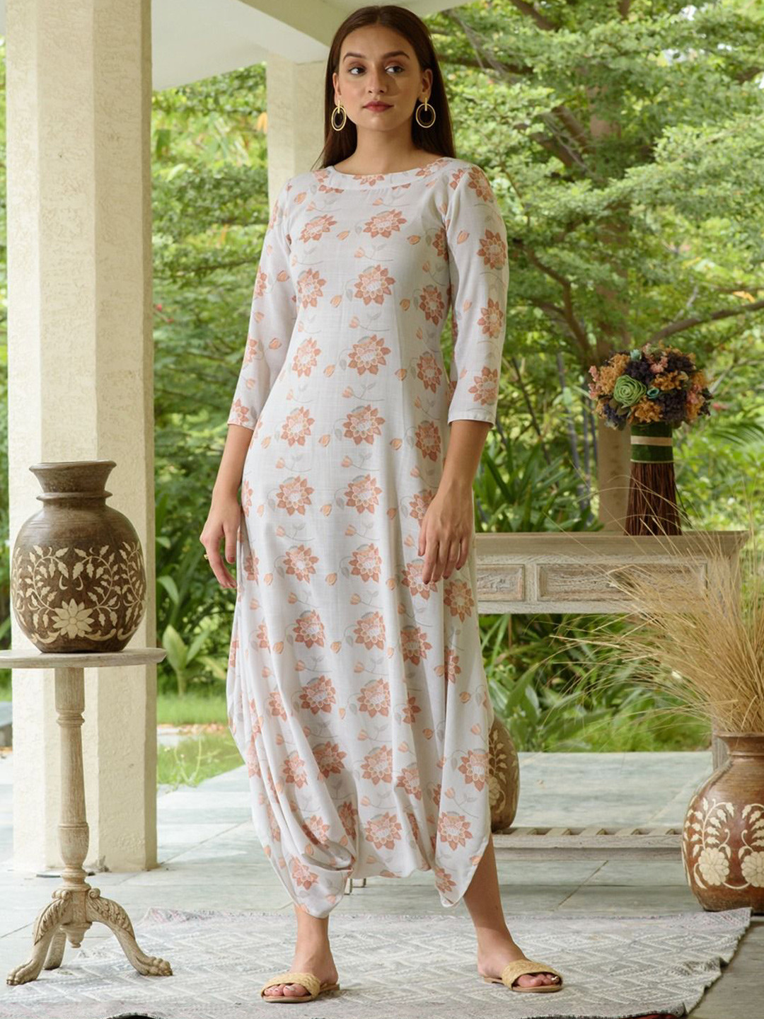 Pasha Women Winter Walk Green Dhoti Jumpsuit