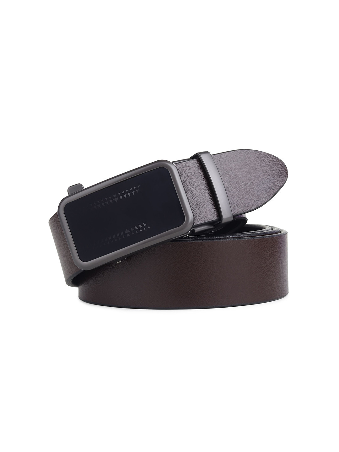 LOOPA Men Textured Leather Reversible Formal Belt