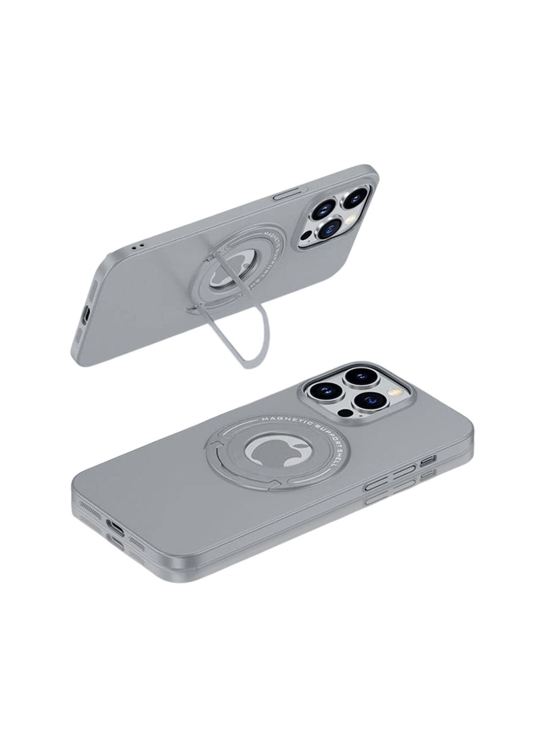 Luxury Kase Solid iPhone 15 Pro Max Premium Magnetic Support Shell Back Case