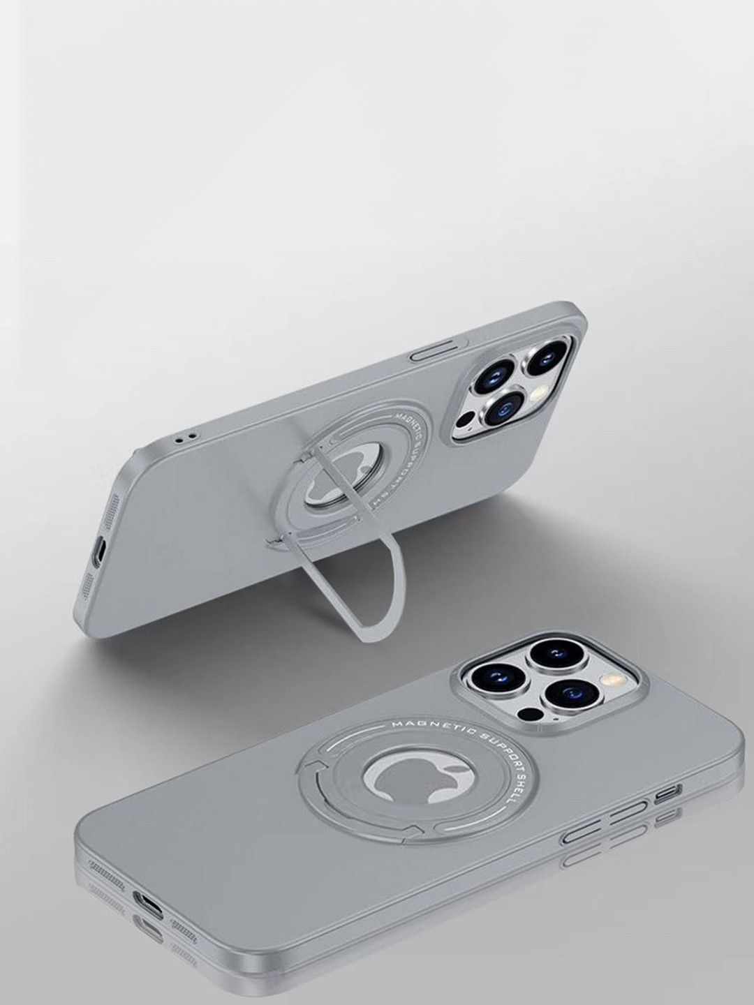 Luxury Kase Solid iPhone 16 Pro Max Premium Magnetic Support Shell Back Case