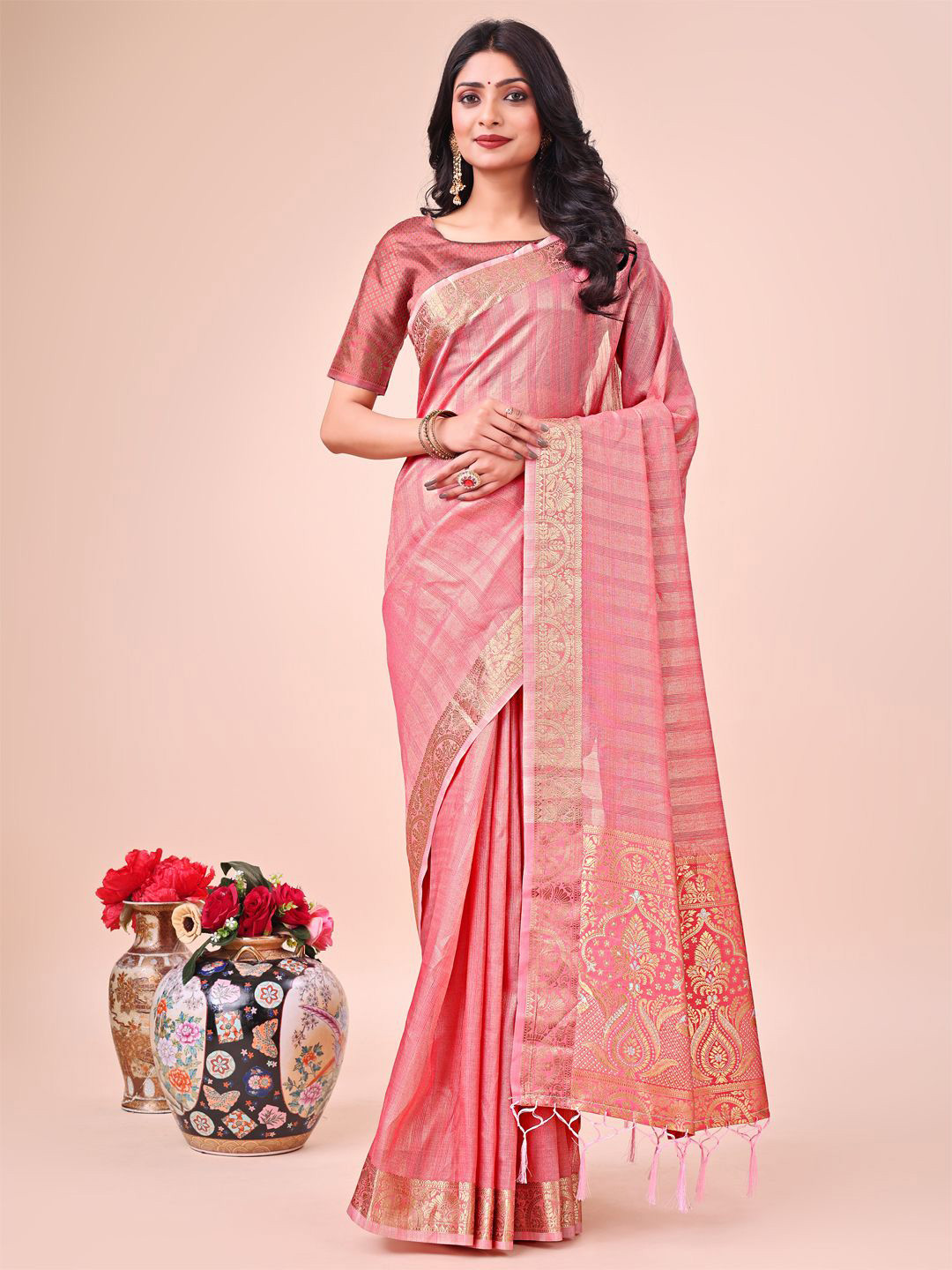 Kalista Woven Organza Saree