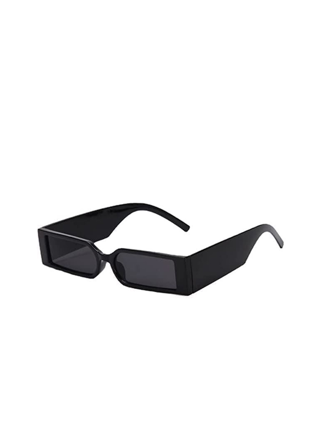 Arzonai Unisex Fashion with UV Protected Lens MC-STAN-BLACK Rectangle Sunglasses
