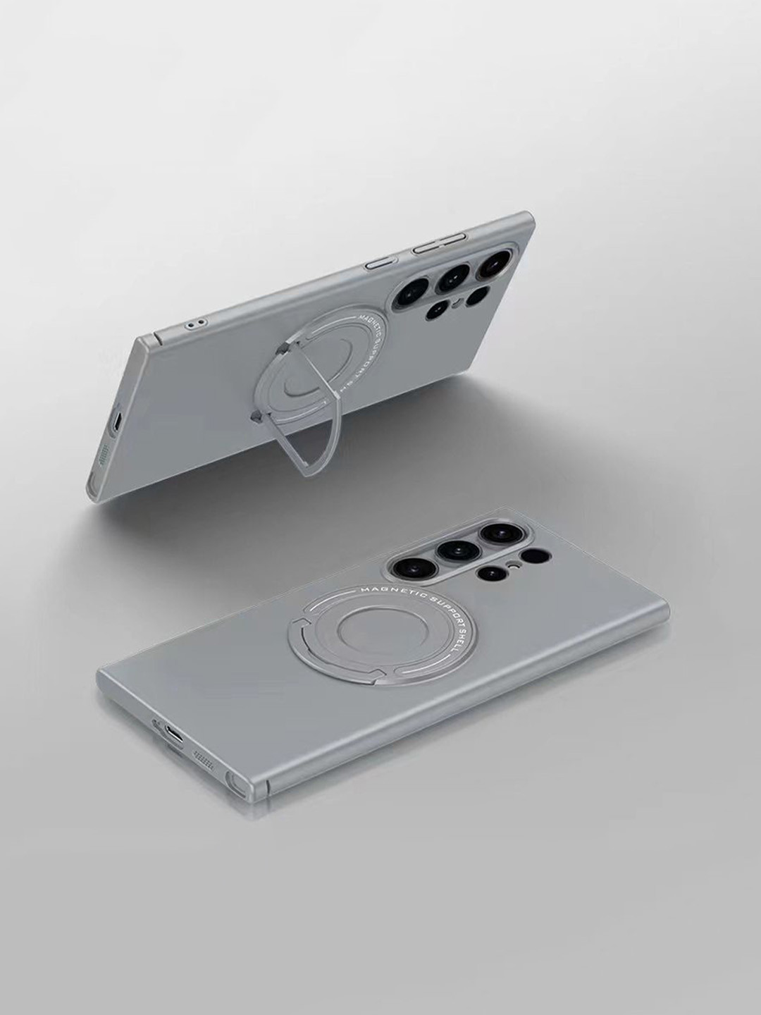 Luxury Kase Premium Magnetic Support Shell Samsung Galaxy S24 Ultra 5G Back Case