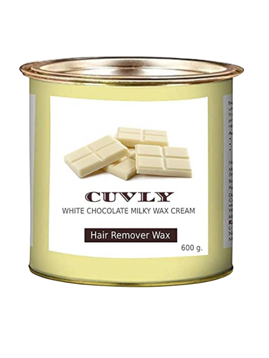 CUVLY Hair Removal White Chocolate Milky Body Wax - 600g