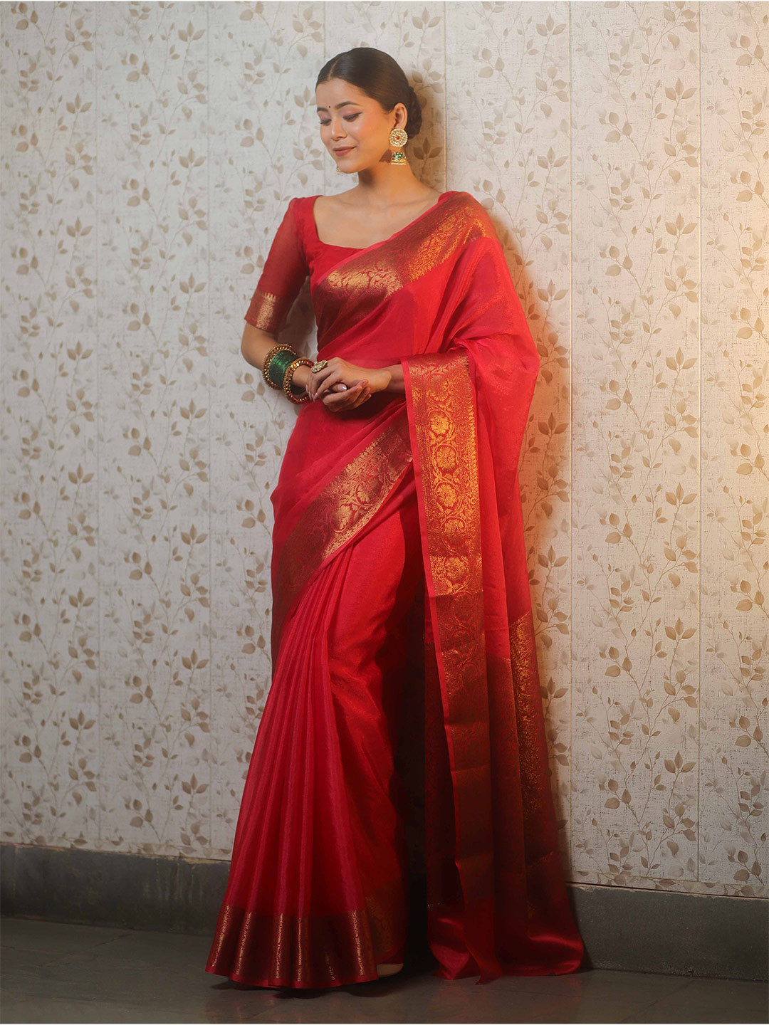 Banarasee Woven Design Zari  Semi Silk Banarasi Saree