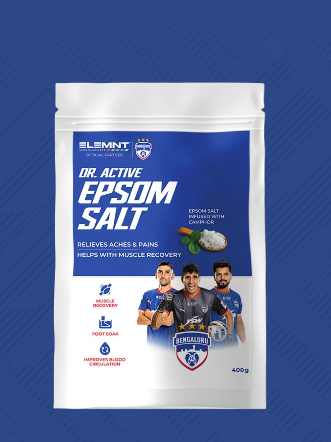 Elemnt Sports Science Dr. Active Epsom Salt With Camphor - 400 g