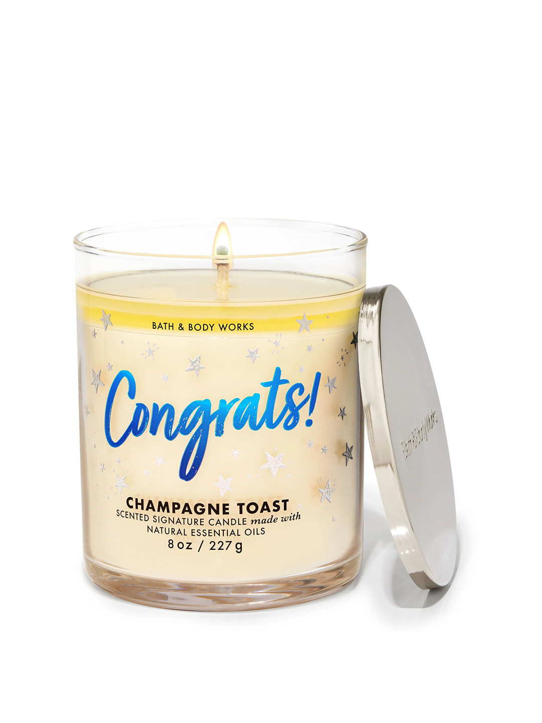 Bath & Body Works Champagne Toast Signature Single Wick Candle - 227g