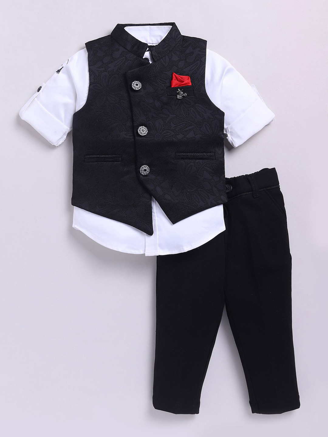 LITTLE COLLARS Boys Shirt Collar Clothing Set