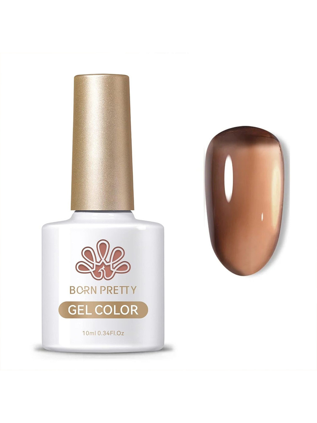 BORN PRETTY Crystal Amber Translucent Jelly Gel Nail Polish - 10 ml - CA05