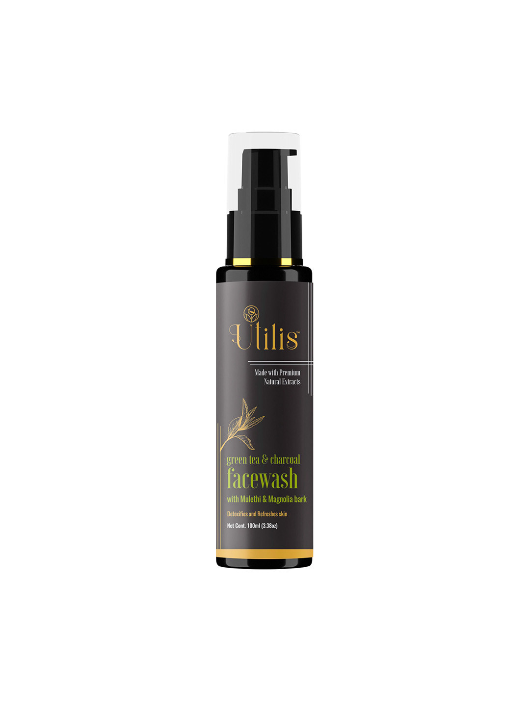 UTILIS Charcoal Face Wash For Excess Oil Control - 100 ml