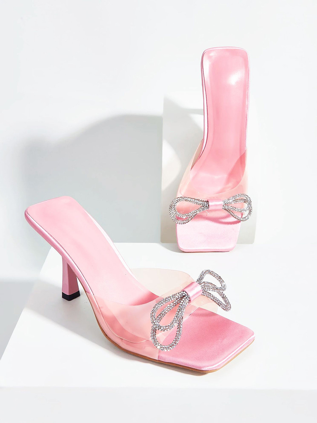 MIYOKO Embellished Party Block Sandals