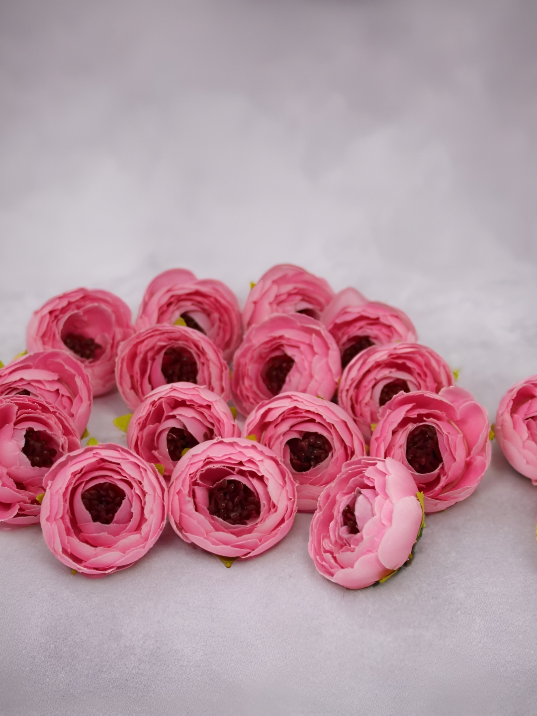 Nutts Peach-Coloured 10 Pieces Peony Artificial Flower