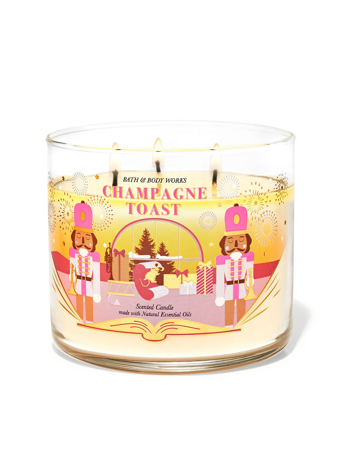 Bath & Body Works Champagne Toast Scented 3-Wick Candle - 411g