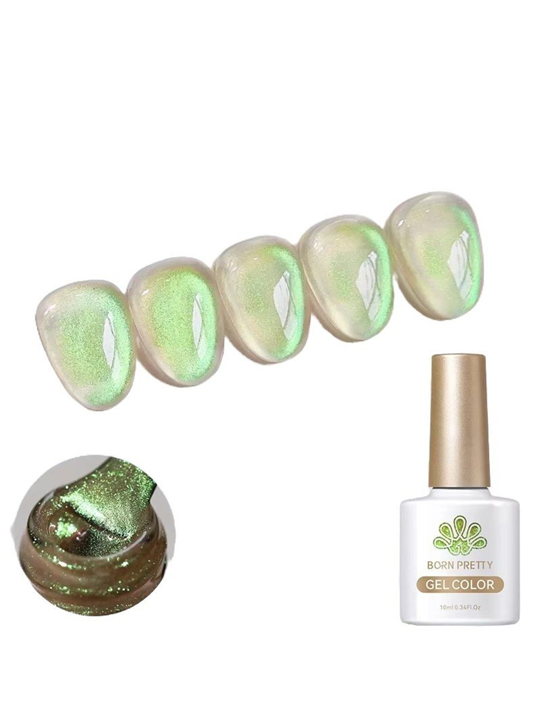 BORN PRETTY Auroras Cat Eye Magnetic Gel Nail Polish - 10 ml - AC-05