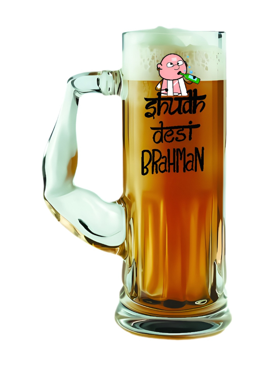 PRINTING DADDY Transparent Dishwasher and Microwave Safe Glass Beer Pitcher