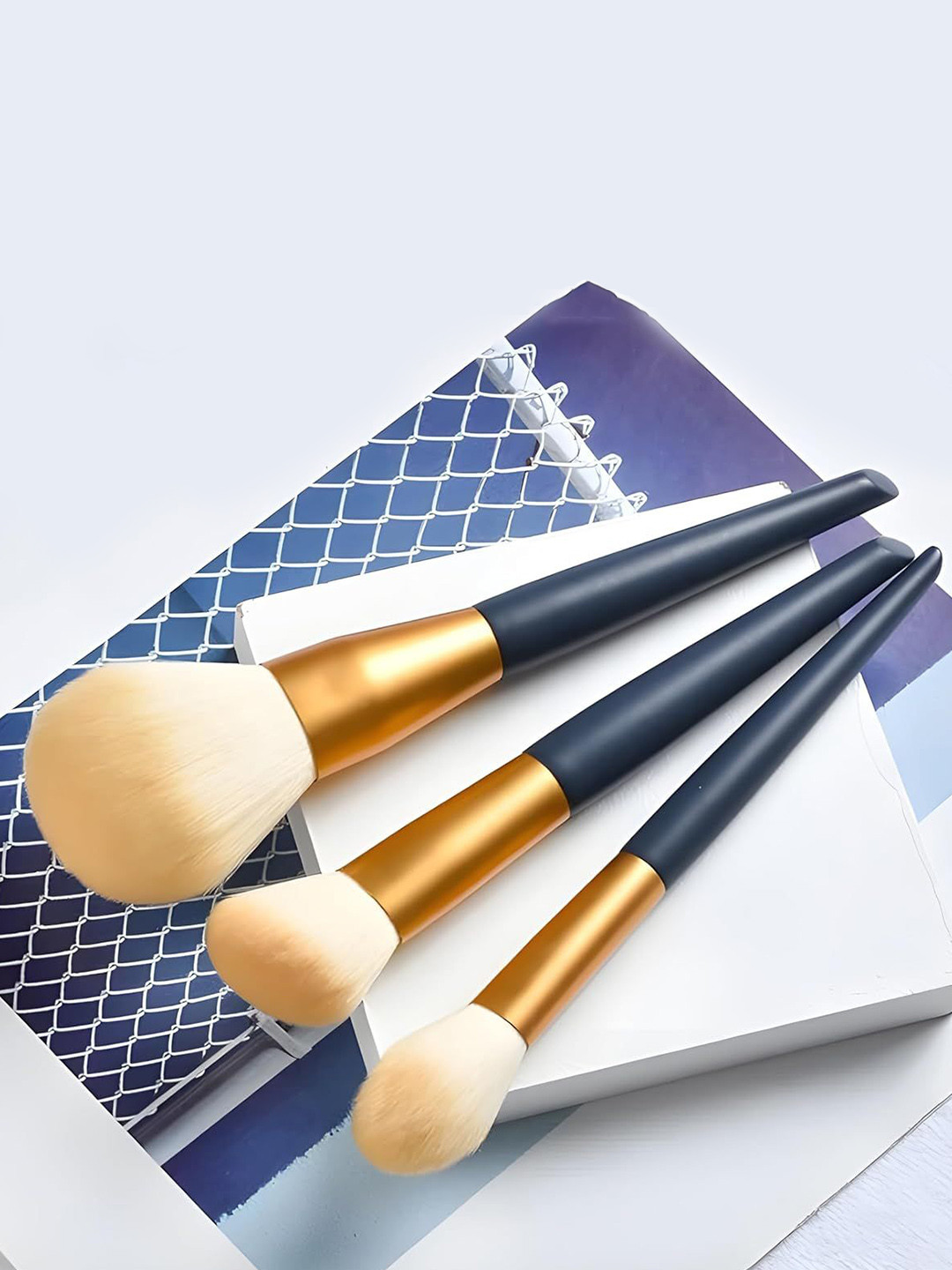 PURRPALAX Set Of 12 Makeup Brushes With Leather Box