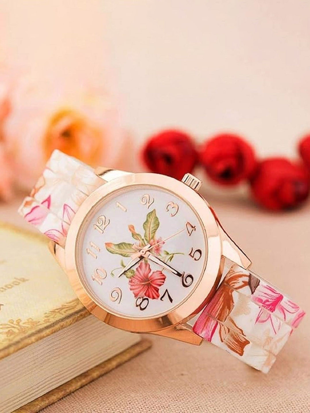 SZN Women Printed Dial Analogue Watch GNA FlowerSZN