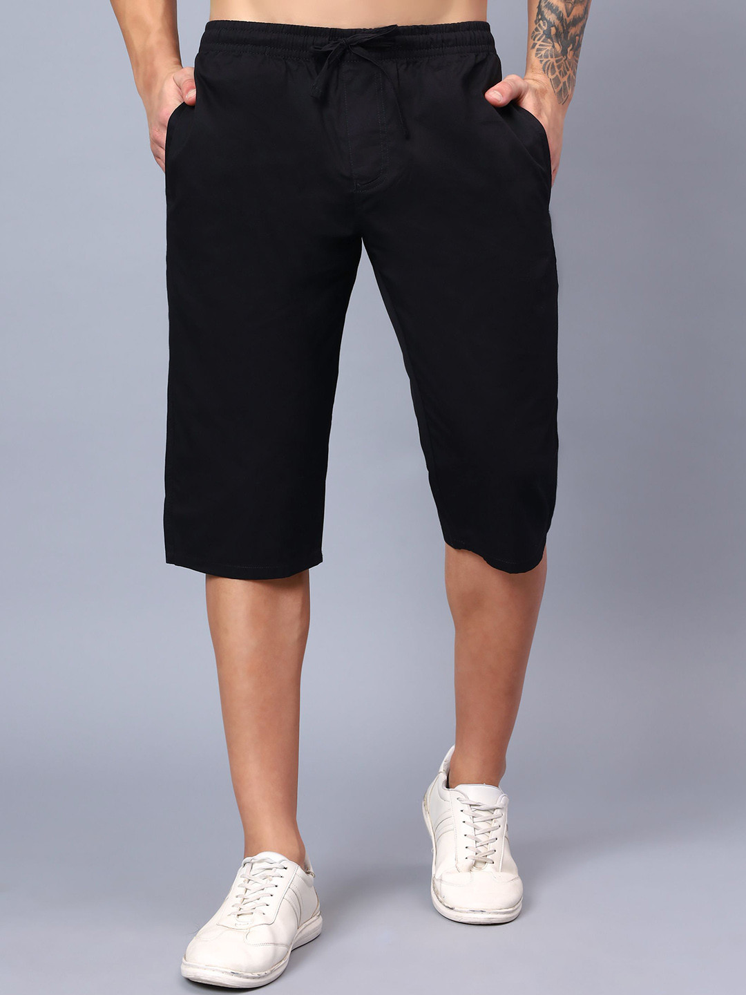 HAUWER Men Cotton Low-Rise Regular Fit Bermuda Shorts