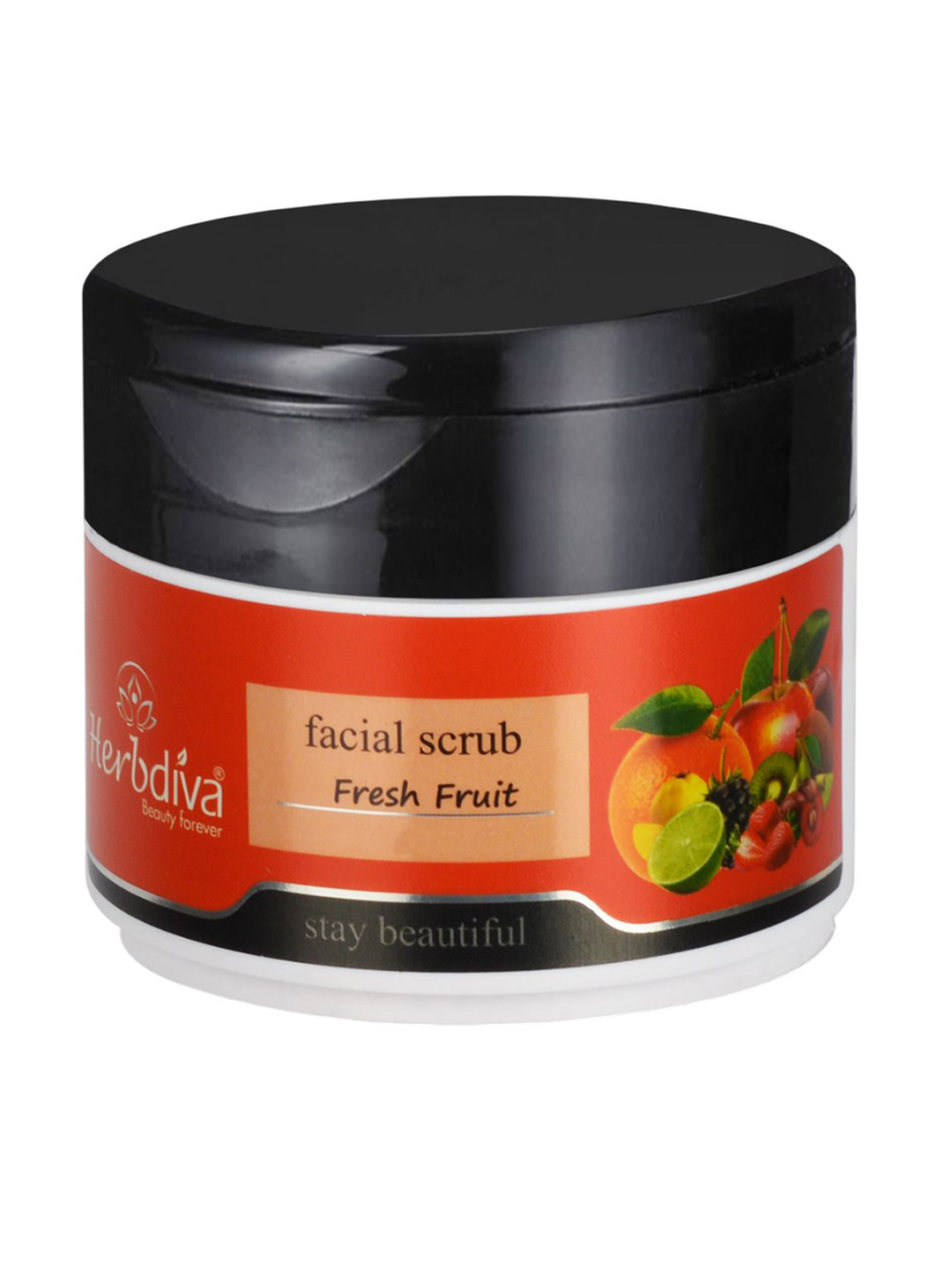 Herbdiva Fresh Fruit Exfoliating Face Scrub - 250 g
