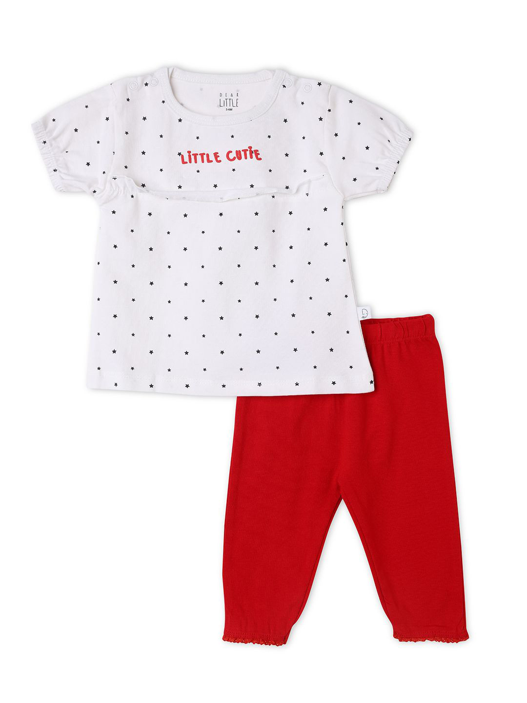Dear Little Girls Printed Top with Leggings