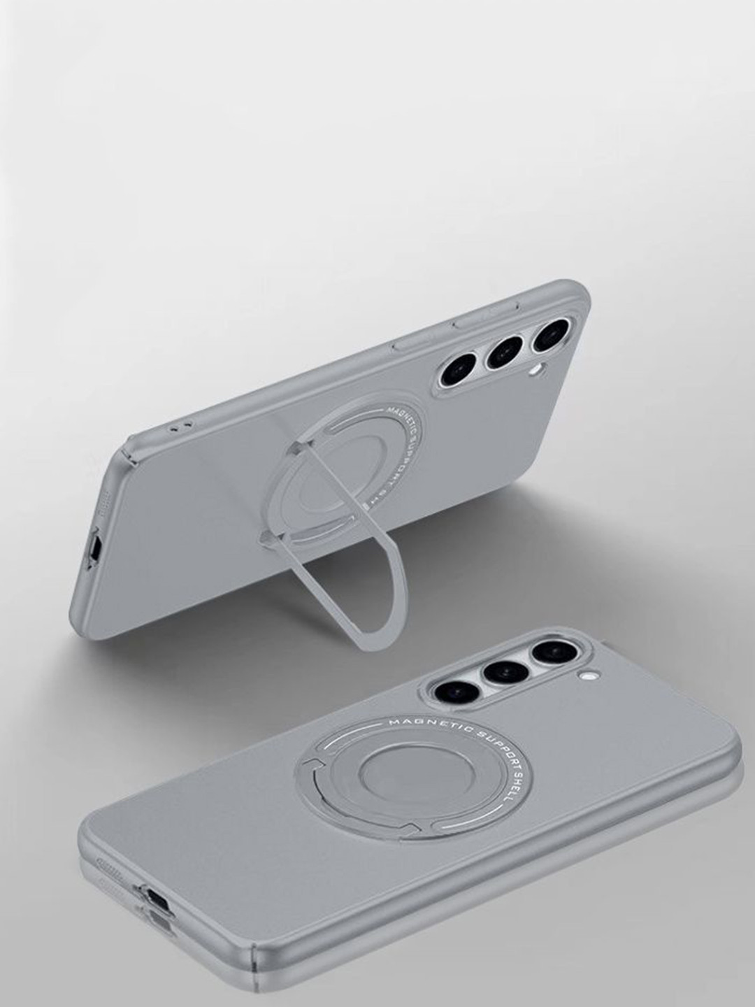 Luxury Kase Solid Samsung Galaxy S24 Plus Premium Magnetic Support Shell Back Case