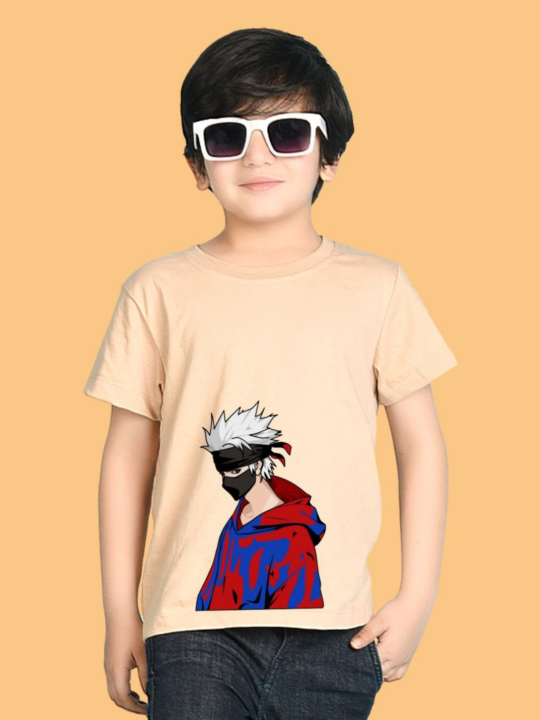 NUSYL Boys Graphic Printed Round Neck Cotton T-shirt
